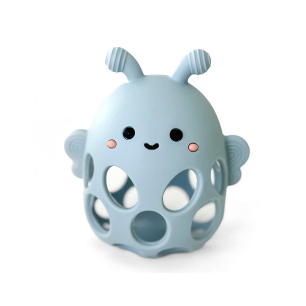 Honey Bee Silicone Teethers - Powder Blue