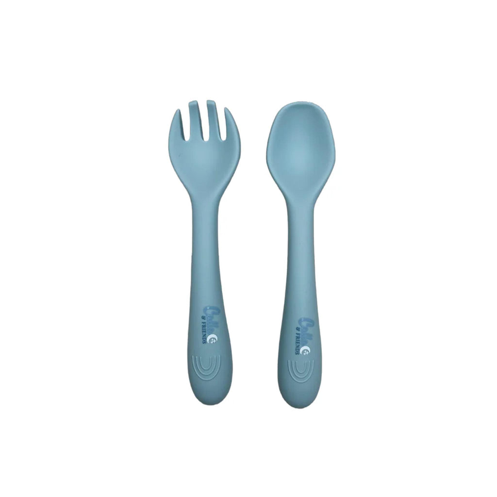 Calla & Friends Silicone Utensil Sets - Powder Blue