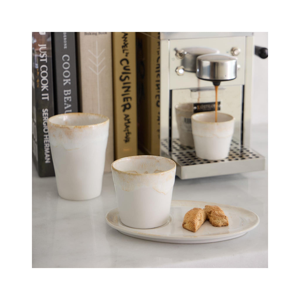 Grespresso Oval Saucer - in use