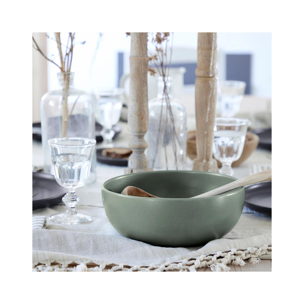 Pacifica Serving Bowls - Artichoke in use