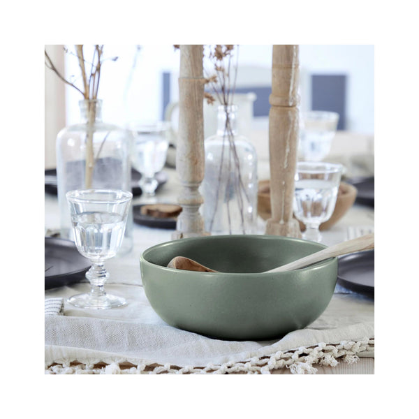 Pacifica Serving Bowls - Artichoke in use
