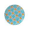 Damask Floral Appetizer Plates - Geometric Quatrefoil