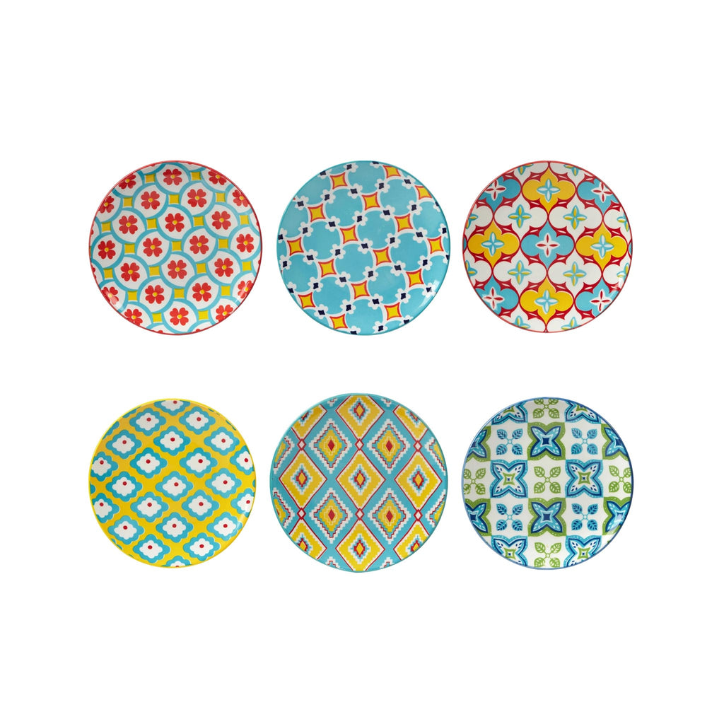 Damask Floral Appetizer Plates