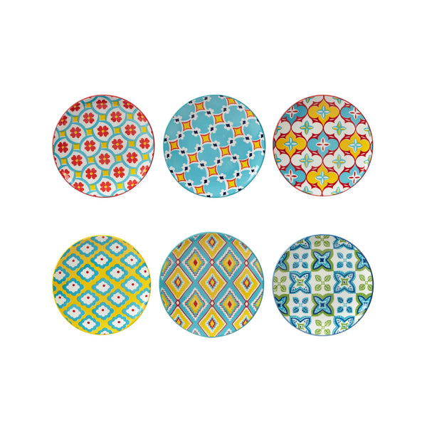 Damask Floral Appetizer Plates