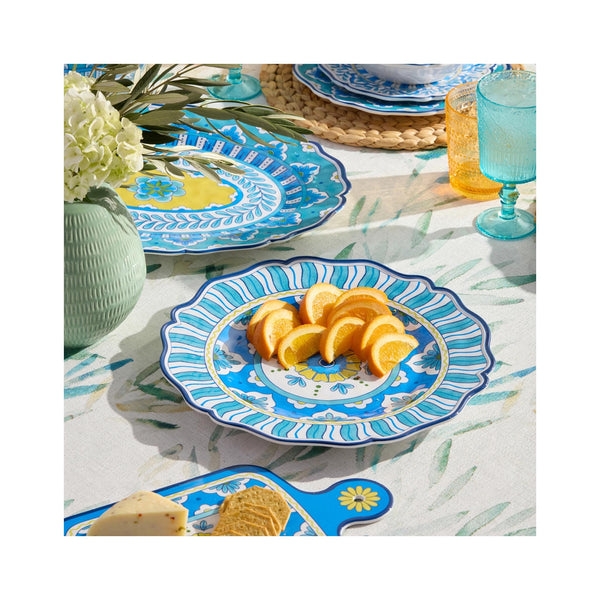Porto Melamine Round Platter - in use