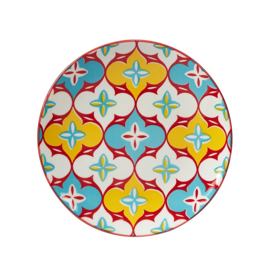 Damask Floral Appetizer Plates - Arabesque