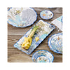 Blue Lagoon Melamine Rectangular Platter - in use