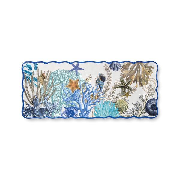 Blue Lagoon Melamine Rectangular Platter