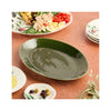 Verde Oval Platter - on table