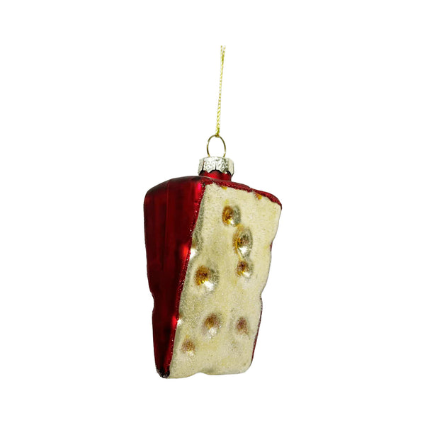 Swiss Cheese Glass Ornament