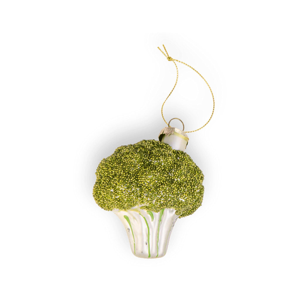 Broccoli Glass Ornament