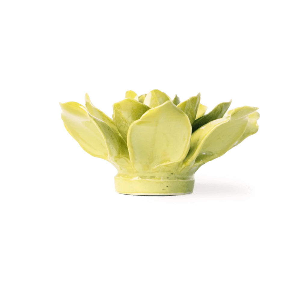 Ceramic Flower - Chartreuse Columbine - profile