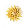 Ceramic Flower - Burnt Yellow Strawflower