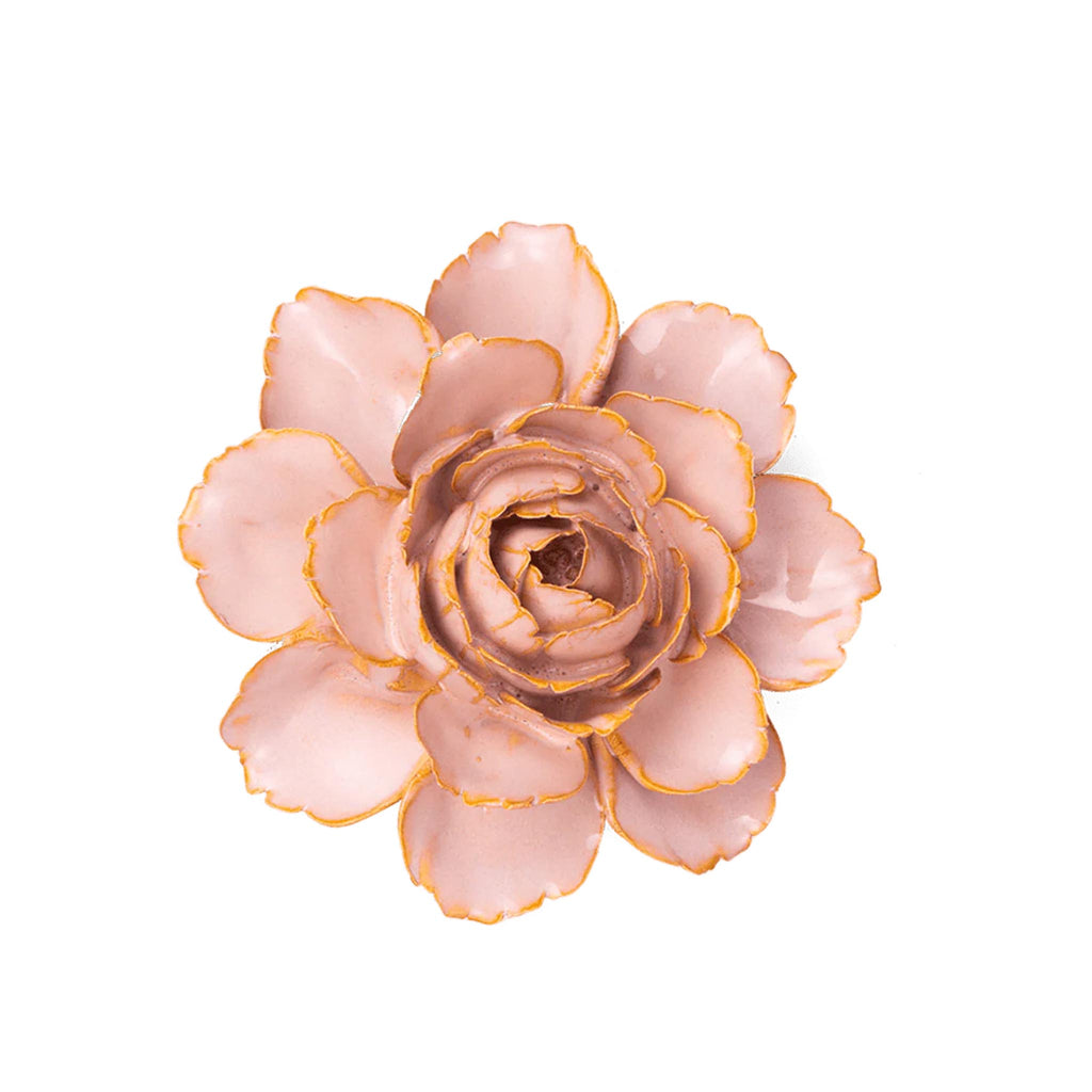 Ceramic Flower - Champagne English Rose