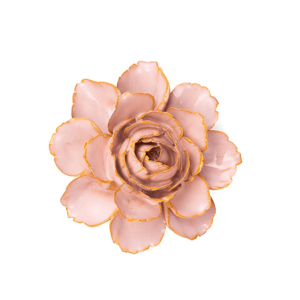 Ceramic Flower - Champagne English Rose