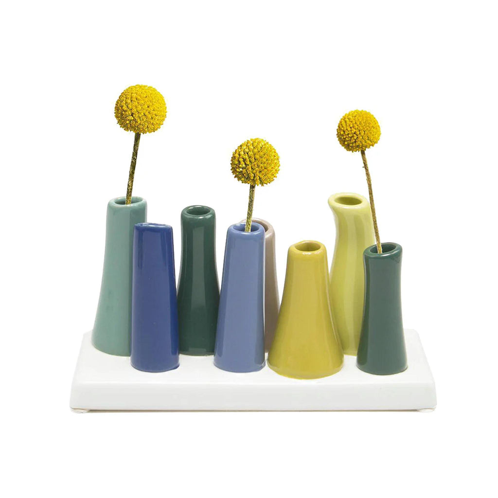 Pooley Tube Vase - Smoke Green