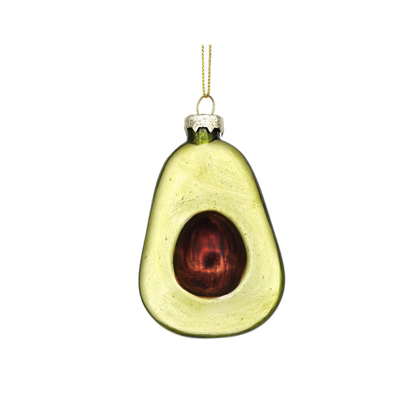 Avocado Glass Ornament