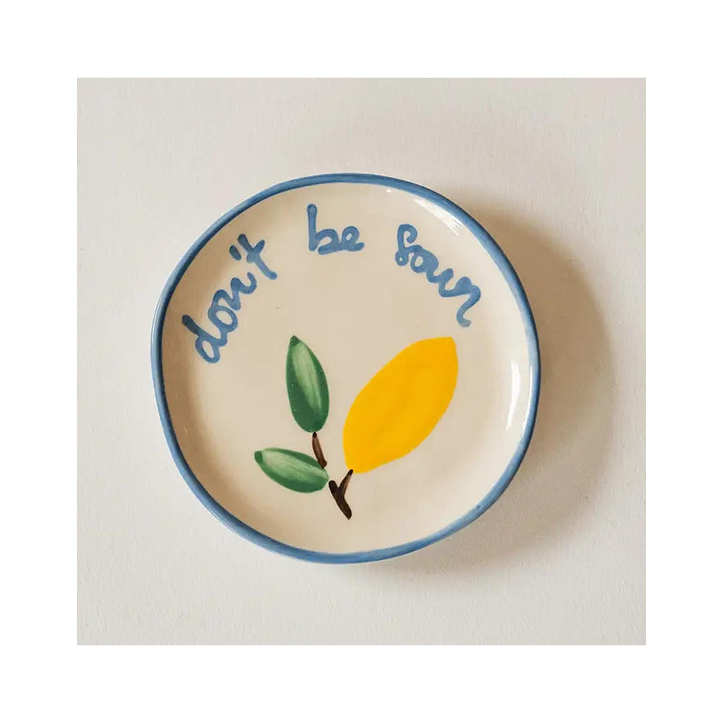 Hand-painted Stoneware Inspiration Coasters - Don't Be Sour