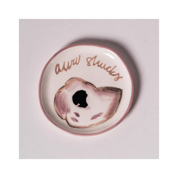 Hand-painted Stoneware Inspiration Coasters - Aww Shucks