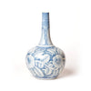 Blue & White Rustic Rose Globe Vase