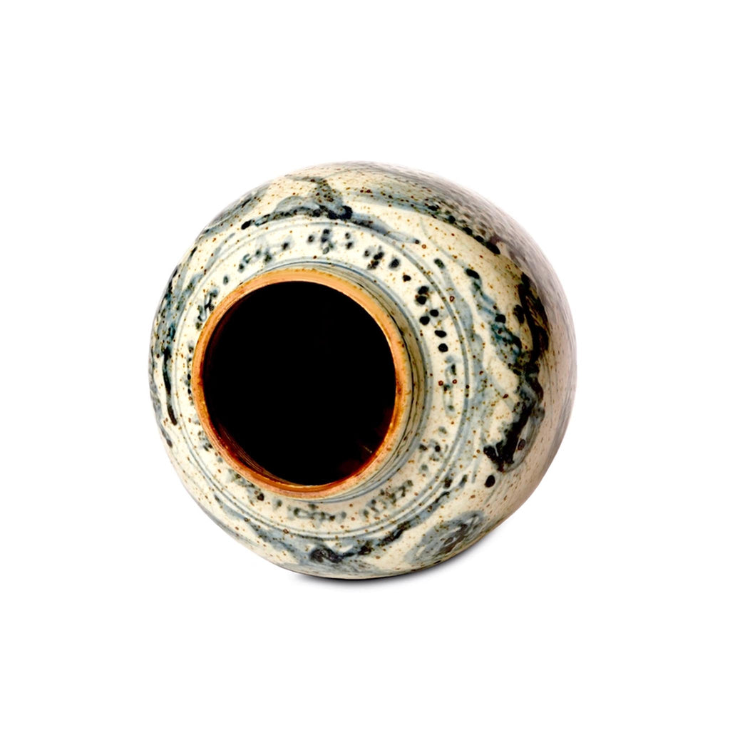 Rustic Porcelain Phoenix Vase - Small - opening