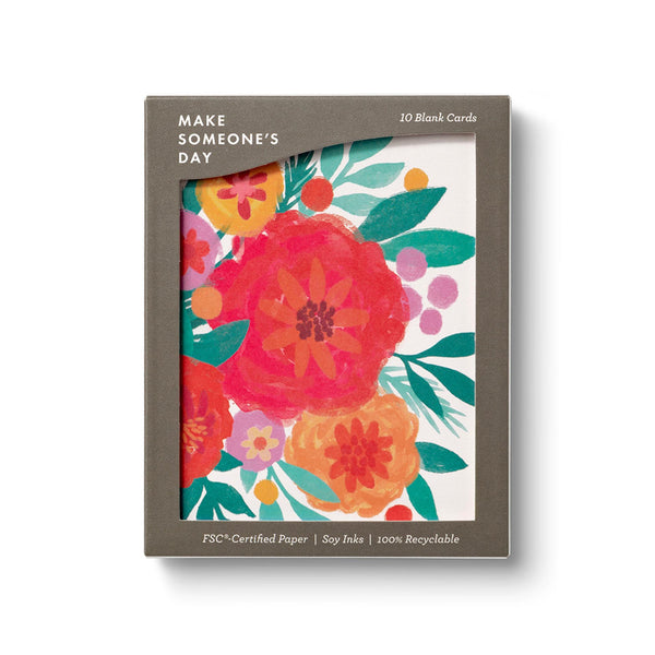 Bursting Blossoms Boxed Note Card Set - packaging