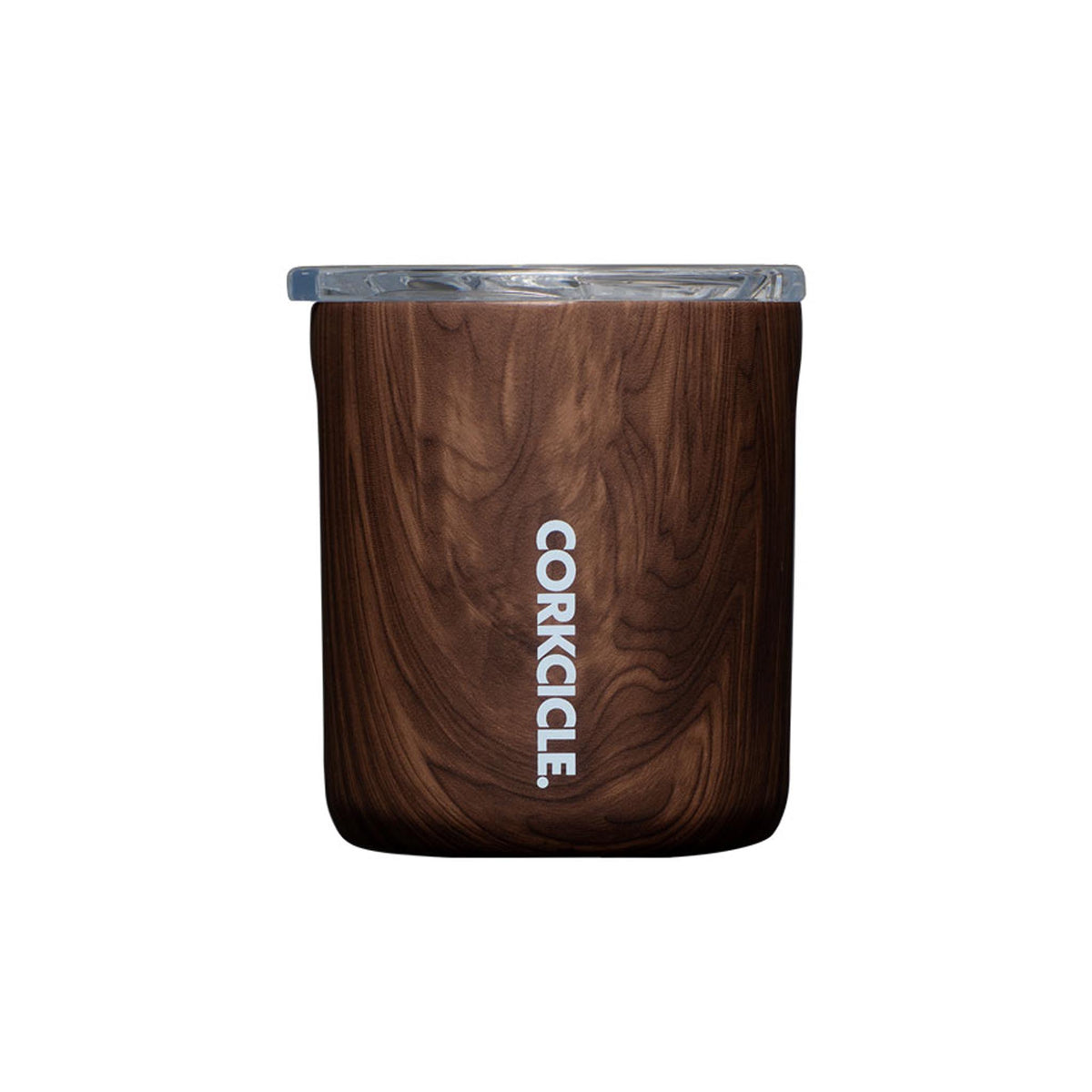 Corkcicle Buzz Cup 12 oz Walnut Wood Greentail Table