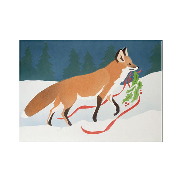 Crane Creek Boxed Cards - Fox Holiday