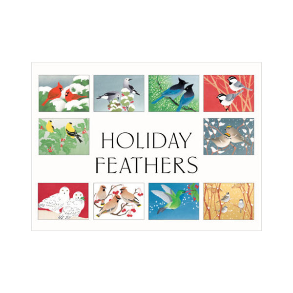 Crane Creek Boxed Cards - Holiday Feathers