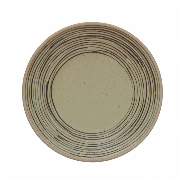Hand-painted Striped Plate