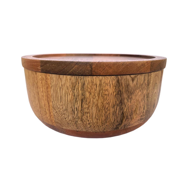 Mango Wood Serving Bowl with Lid
