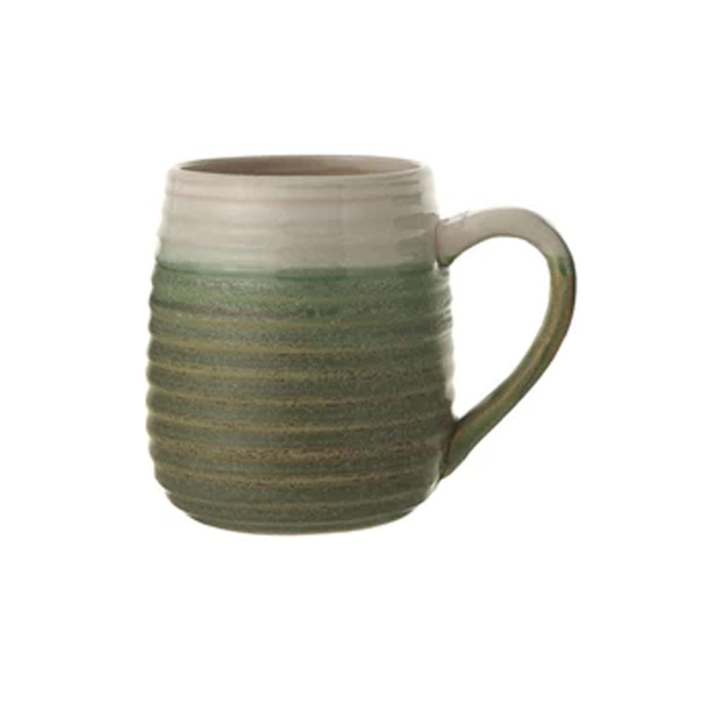 Reactive Glaze Stoneware Mugs - Green