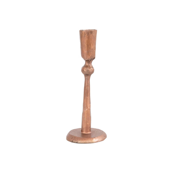 Hand-forged Iron Taper Candleholder - Antique Copper Finish