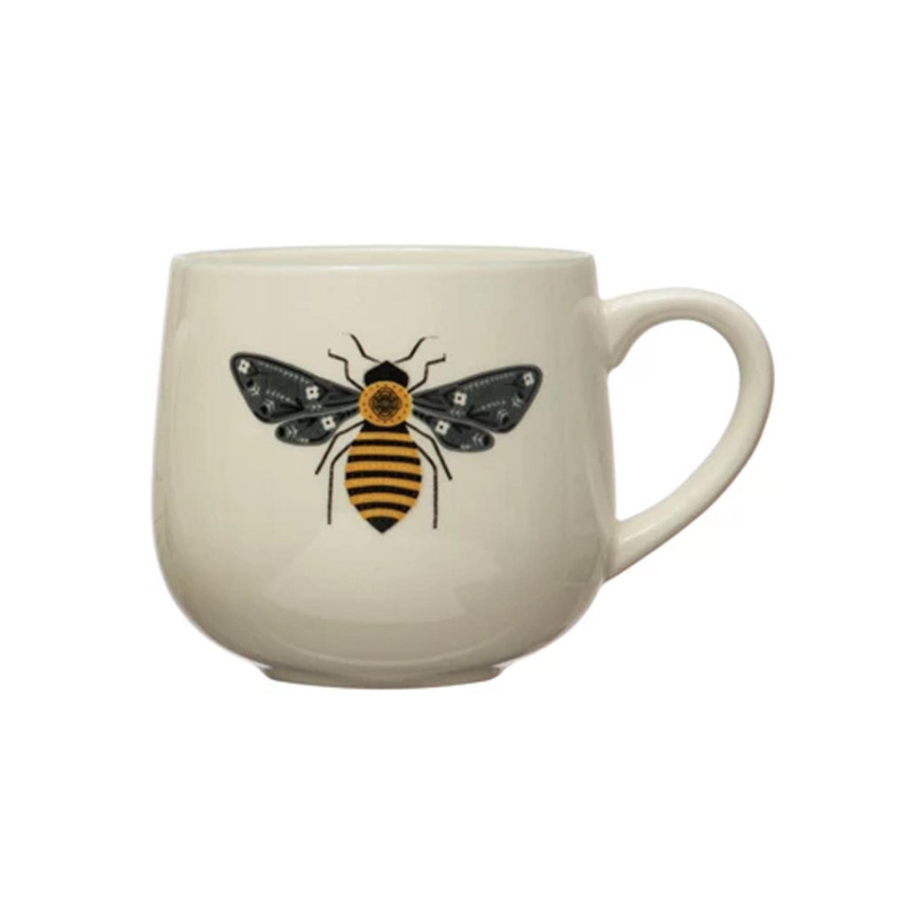Stoneware Mugs with Insects - Bee