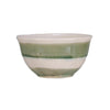 Striped Stoneware Bowls - Sage Green