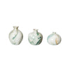 Marbelized Stoneware Bud VasesMarbelized Stoneware Bud Vases