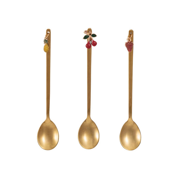Fruit Charms Stainless Steel Spoons