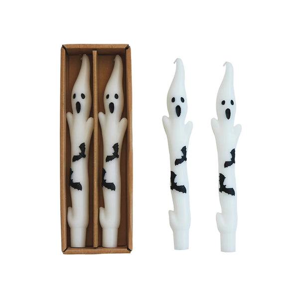 Halloween Taper Pair - Ghosts