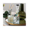 Hand-Blown Confetti Drinking Glasses - in use
