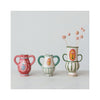 Hand-Painted Floral Amphora Vases - in grouping