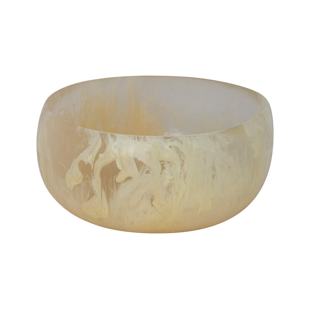 Marbled Resin Salad Bowl