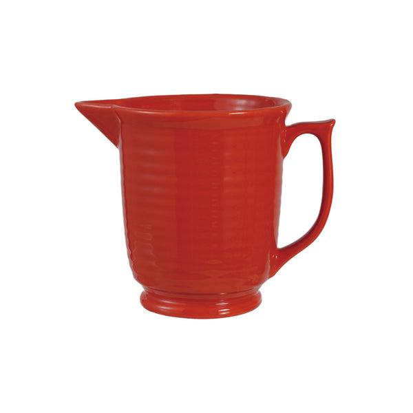 Vintage Reproduction Ribbed Orange Pitcher