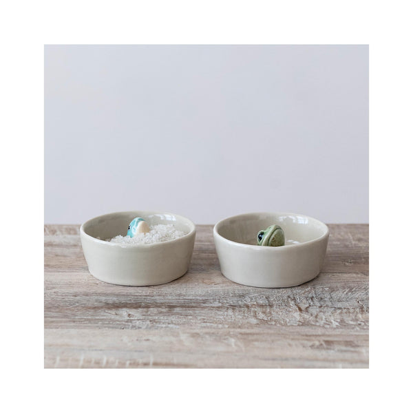 Stoneware Dish with Aquatic Animal