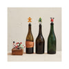 Wine Stoppers with Holiday Icons - in use
