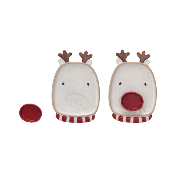 Reindeer Plate with Red Nose Bowl