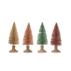 Sisal Bottle Brush Trees with Wood Base - Medium