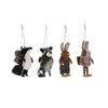 Handmade Wool Felt  Forest Animals Ornaments