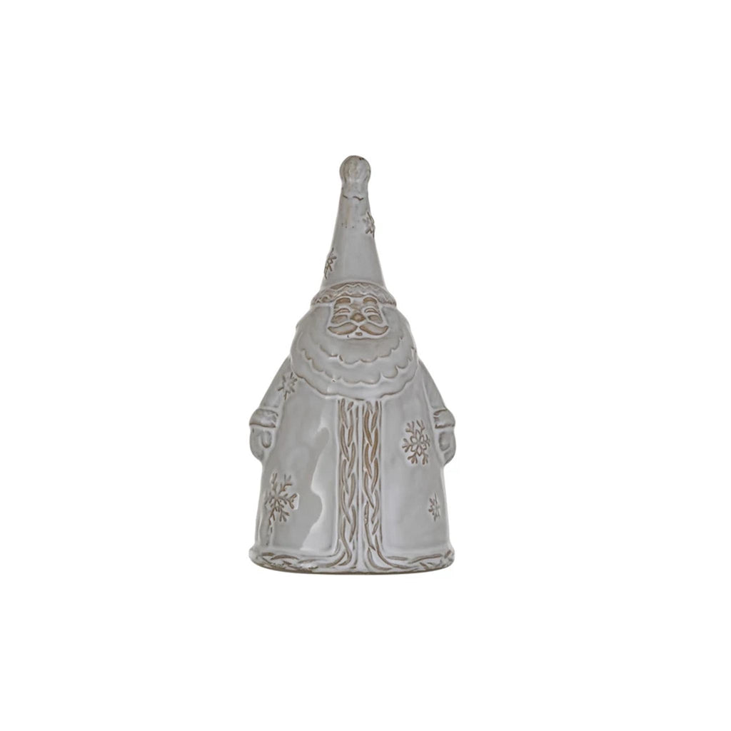 Stoneware Santa Shaped Bell