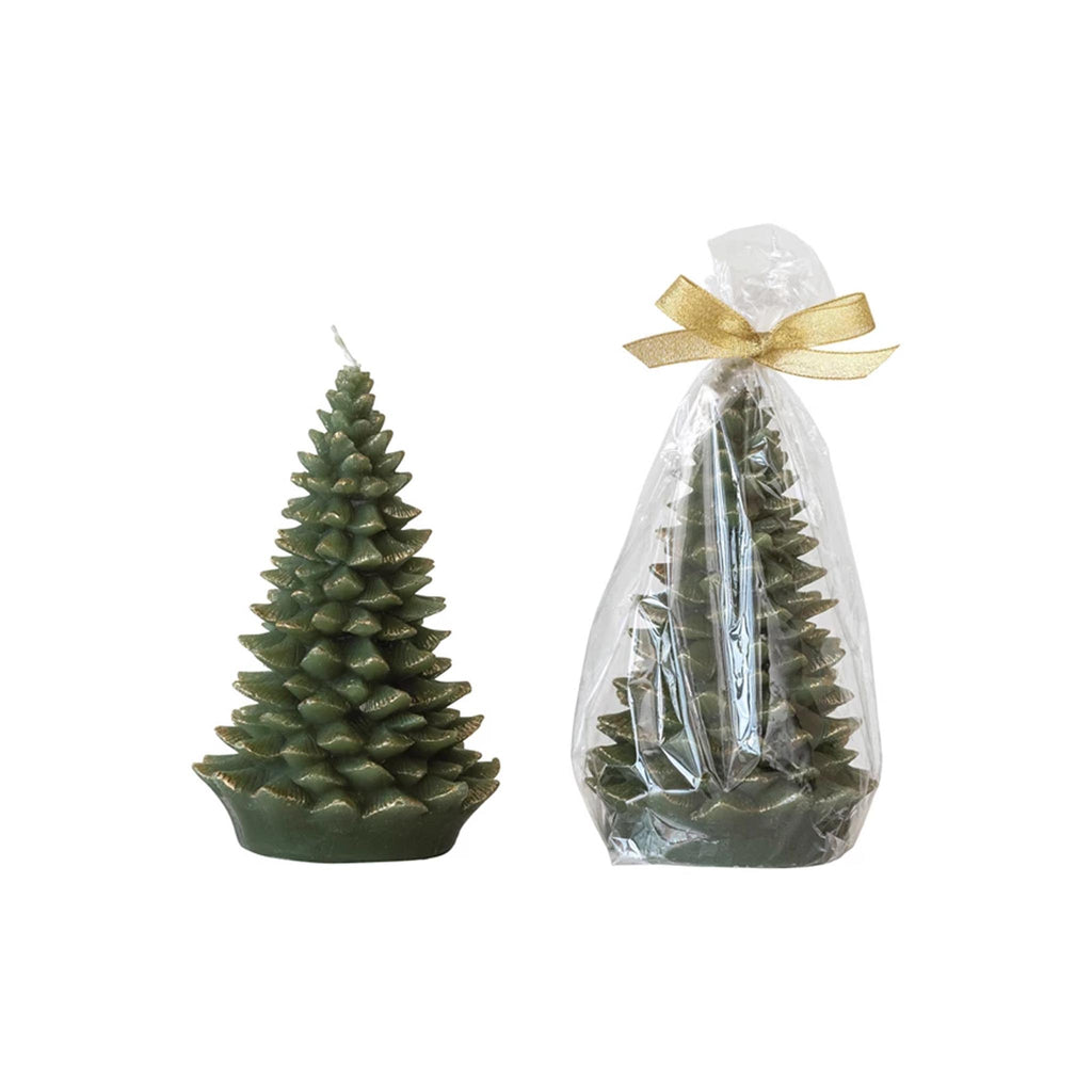 Unscented Tree Shaped Pillar Candle