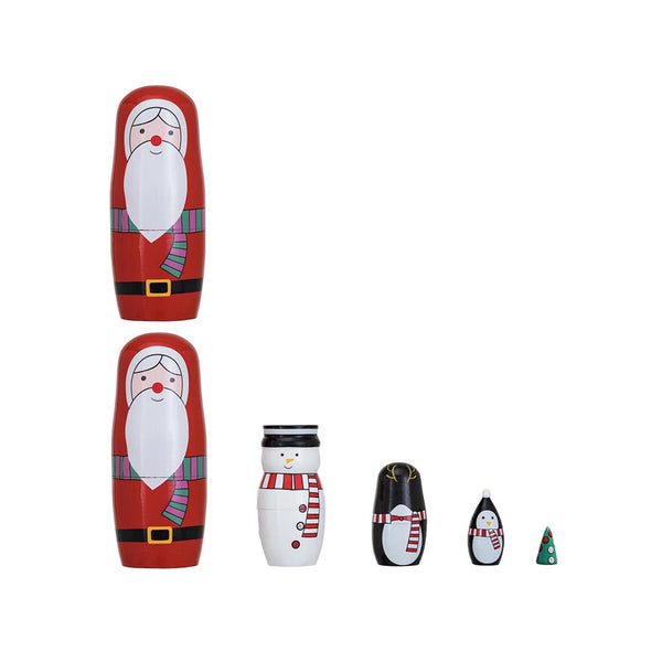 Christmas Nesting Dolls Set of 5